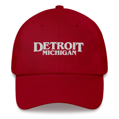 'Detroit Michigan' Dad Hat (1980s Drama Parody)