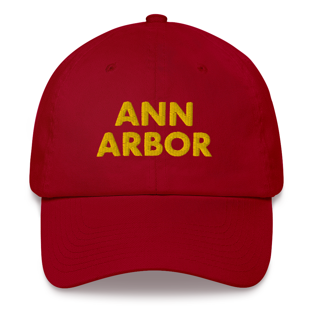 'Ann Arbor' Dad Hat | Gold/Navy Embroidery