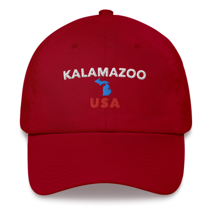 'Kalamazoo USA' Dad Hat (w/ Michigan Outline)