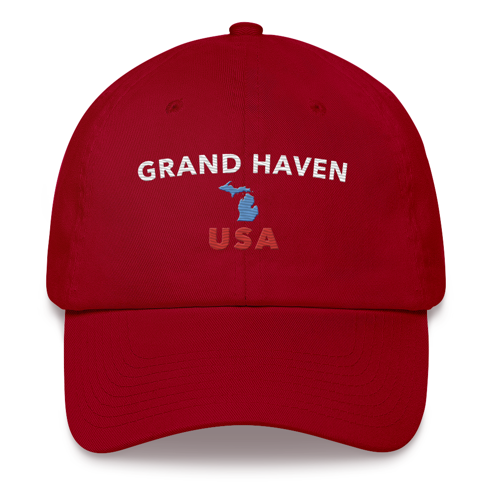 'Grand Haven' Dad Hat (w/Michigan Outline)