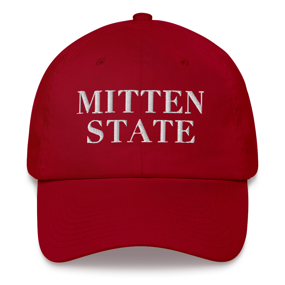 Michigan 'Mitten State' Dad Hat (Didone Font)