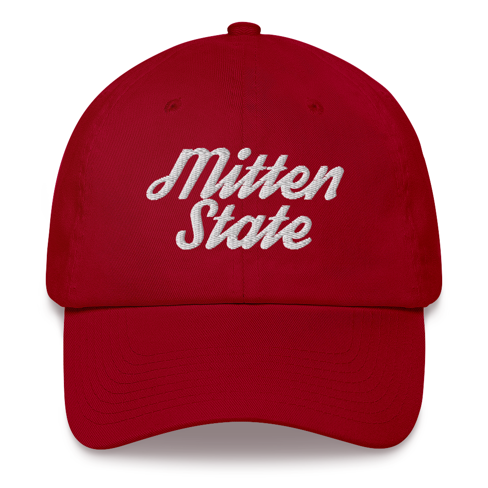 Michigan 'Mitten State' Dad Hat (Script Font)