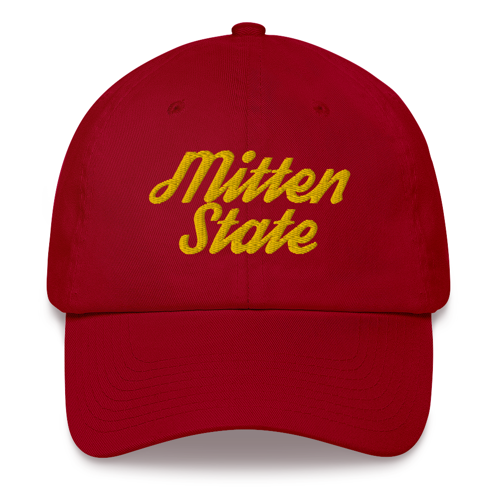 Michigan 'Mitten State' Dad Hat (Script Font)