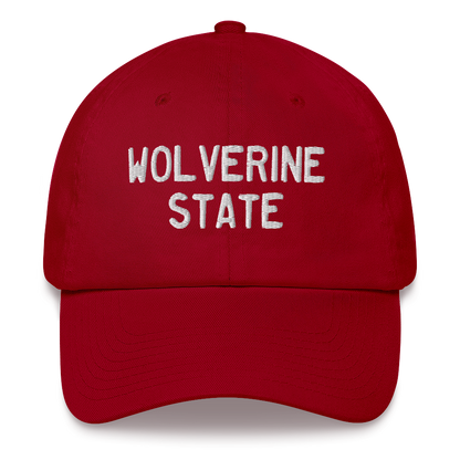 Michigan 'Wolverine State' Dad Hat (Licence Plate Font)