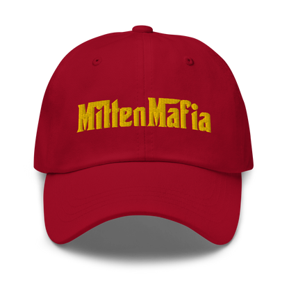 Michigan 'MittenMafia' Dad Hat (Gangster Font) | Gold Embroidery