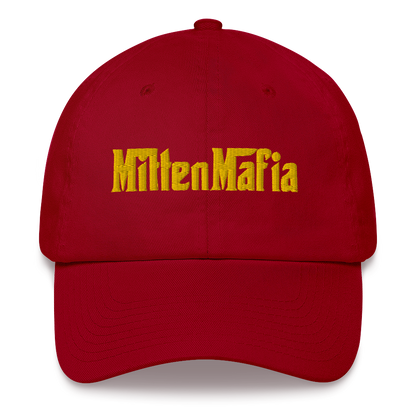 Michigan 'MittenMafia' Dad Hat (Gangster Font) | Gold Embroidery