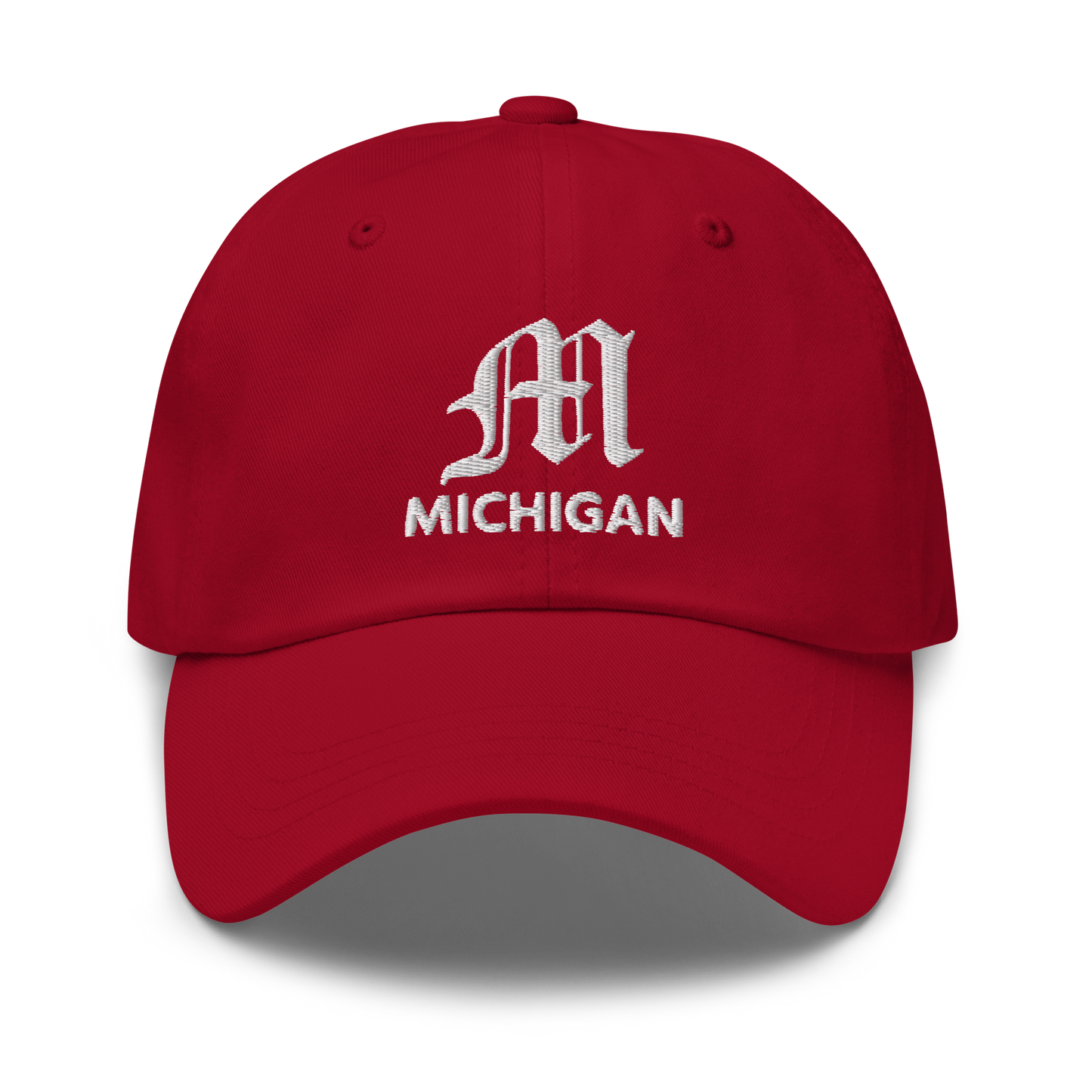 'Michigan' Dad Hat (w/ Old English 'M')