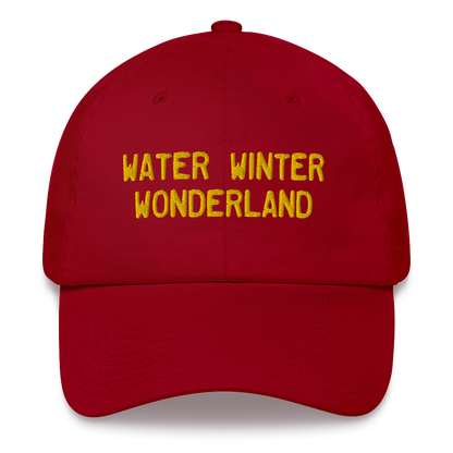 Michigan 'Water Winter Wonderland' Dad Hat (Licence Plate Font) | Gold Embroidery