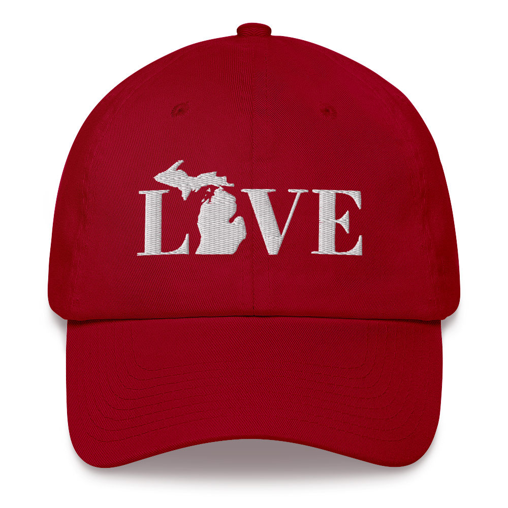 Michigan 'Love' Dad Hat (Didone Font)