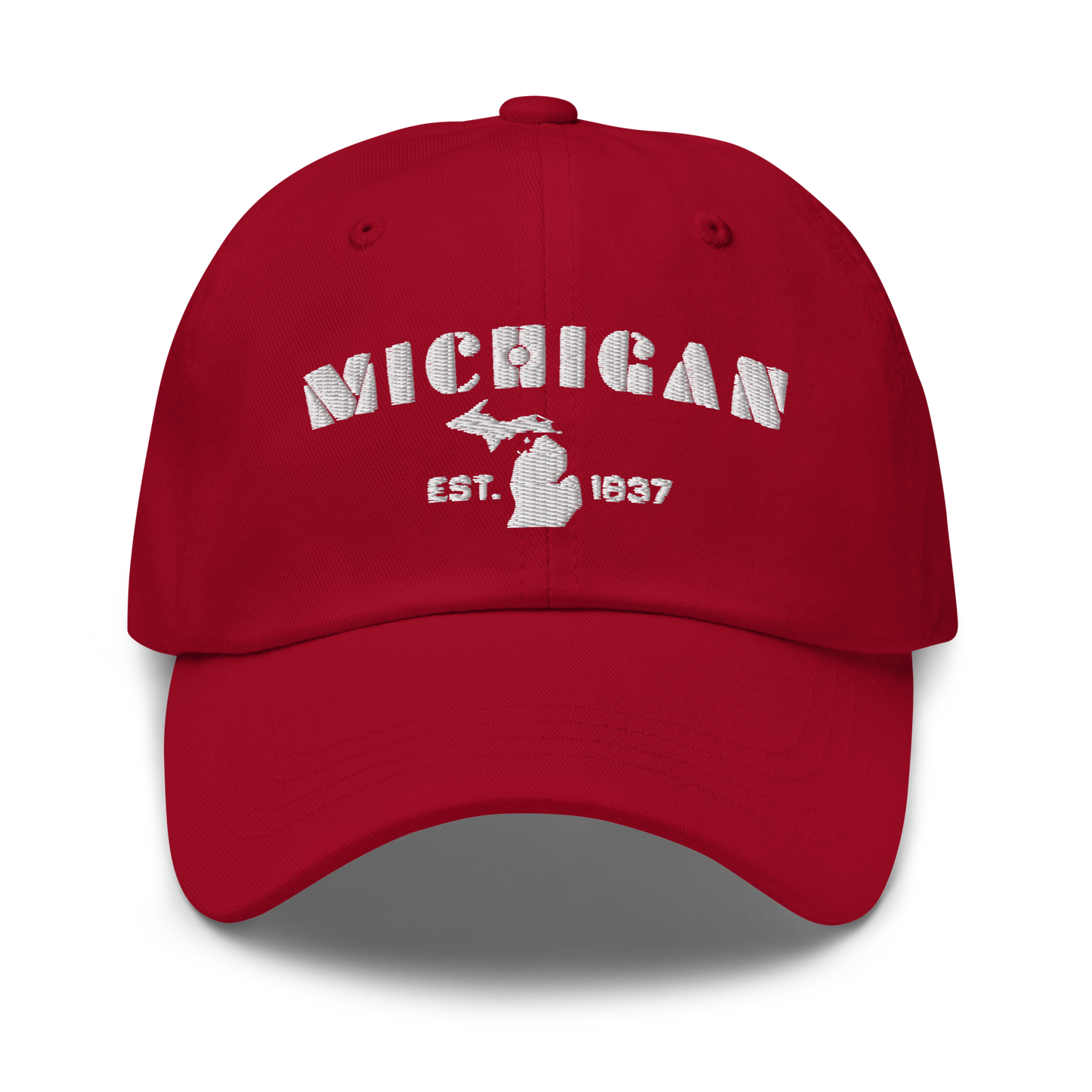 'Michigan EST 1837' Dad Hat (Art Deco Font)