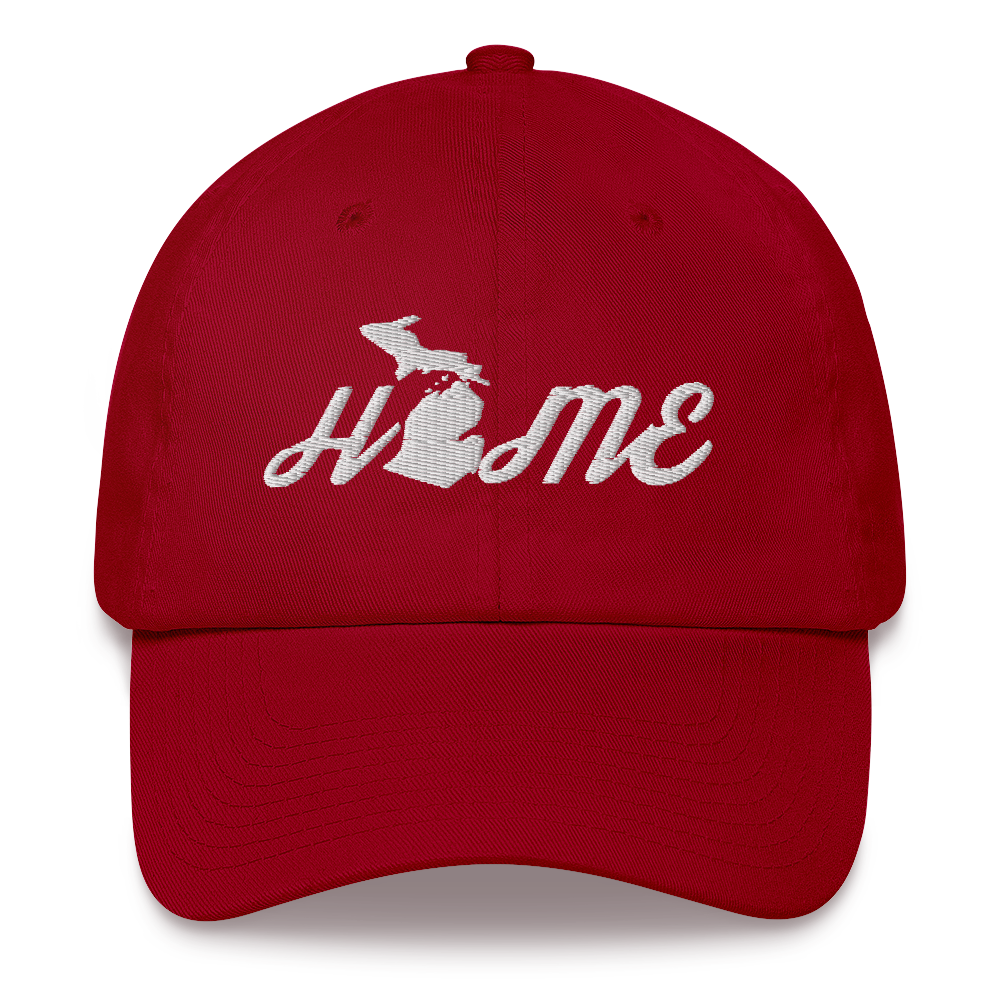 Michigan 'Home' Dad Hat (Script Font)