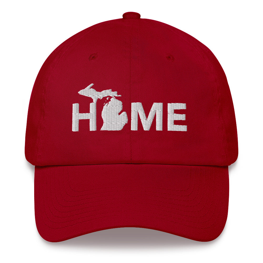 Michigan 'Home' Dad Hat (Geometric Sans Font)