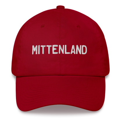 Michigan 'Mittenland' Dad Hat (Licence Plate Font)