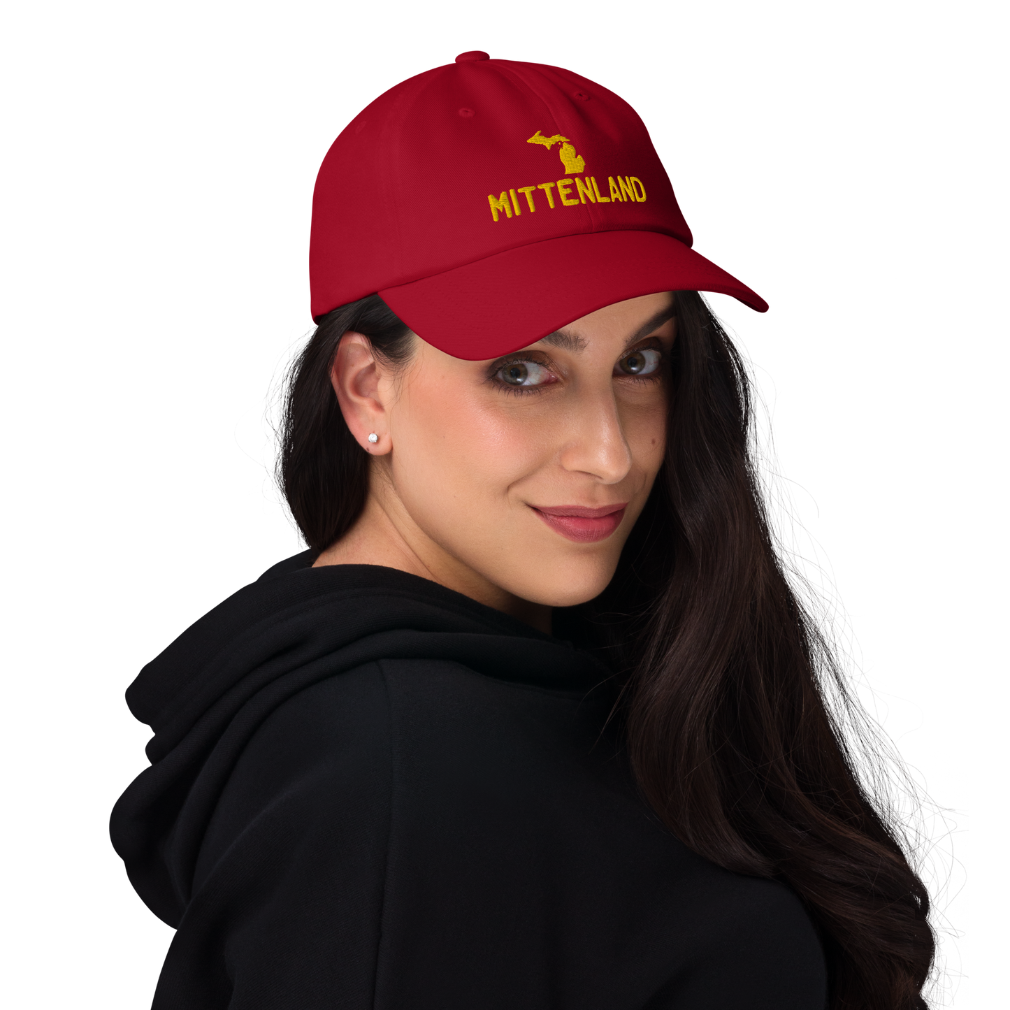 Michigan 'Mittenland' Dad Hat | Gold Embroidery