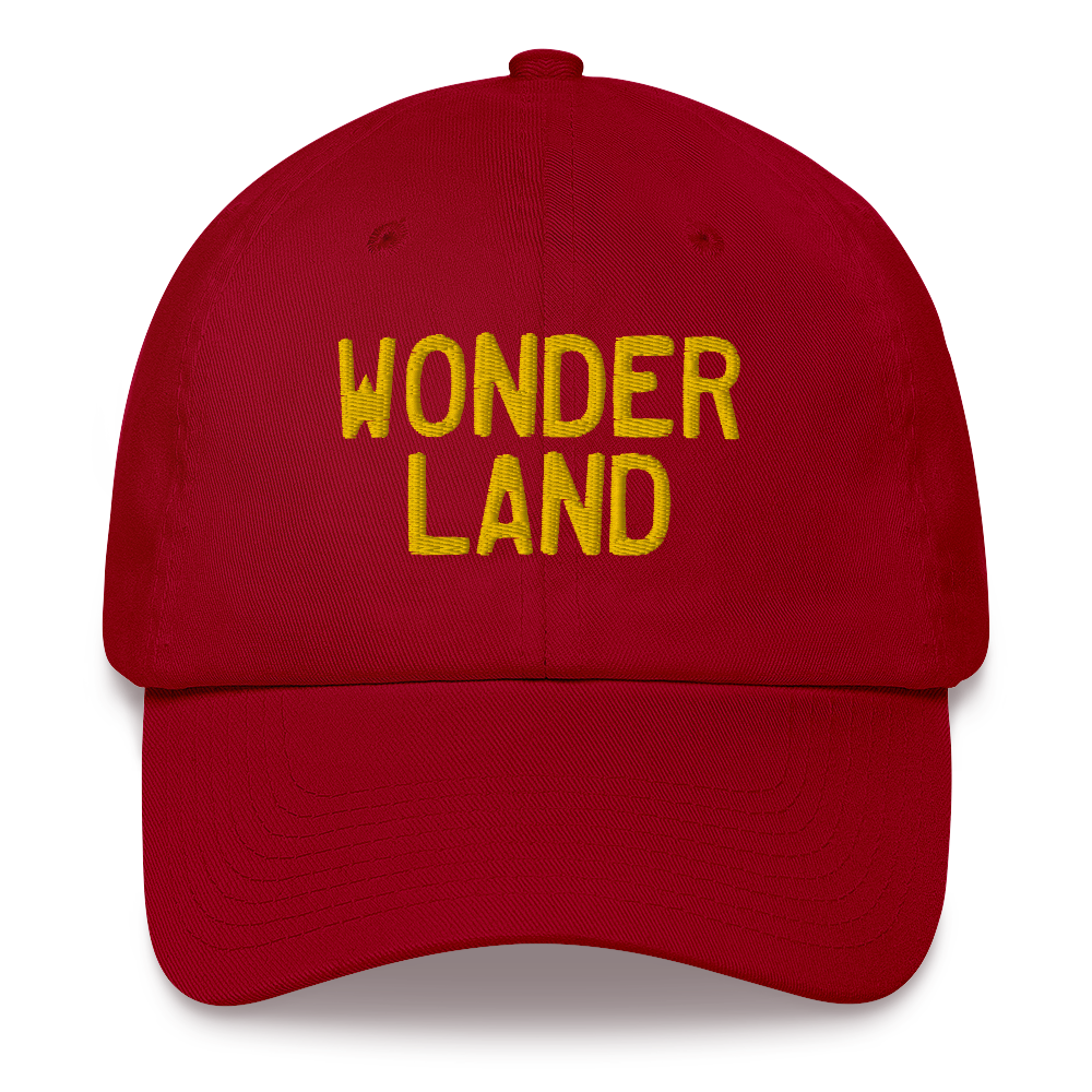 Michigan 'Wonderland' Dad Hat (Licence Plate Font) | Gold Embroidery