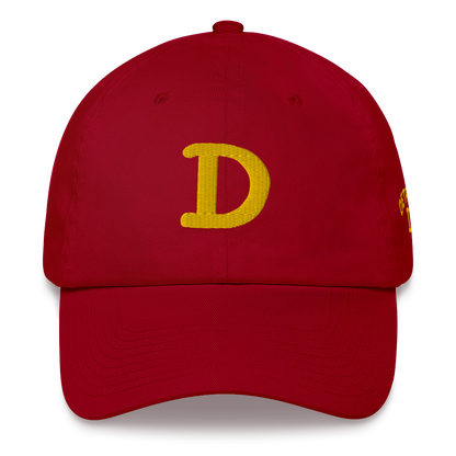 Detroit 'Old French D' Dad Hat (w/ Side Design) | Gold Embroidery