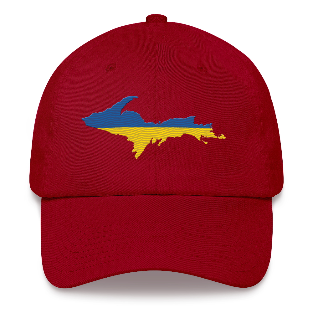 Michigan Upper Peninsula Dad Hat (Ukraine Edition)