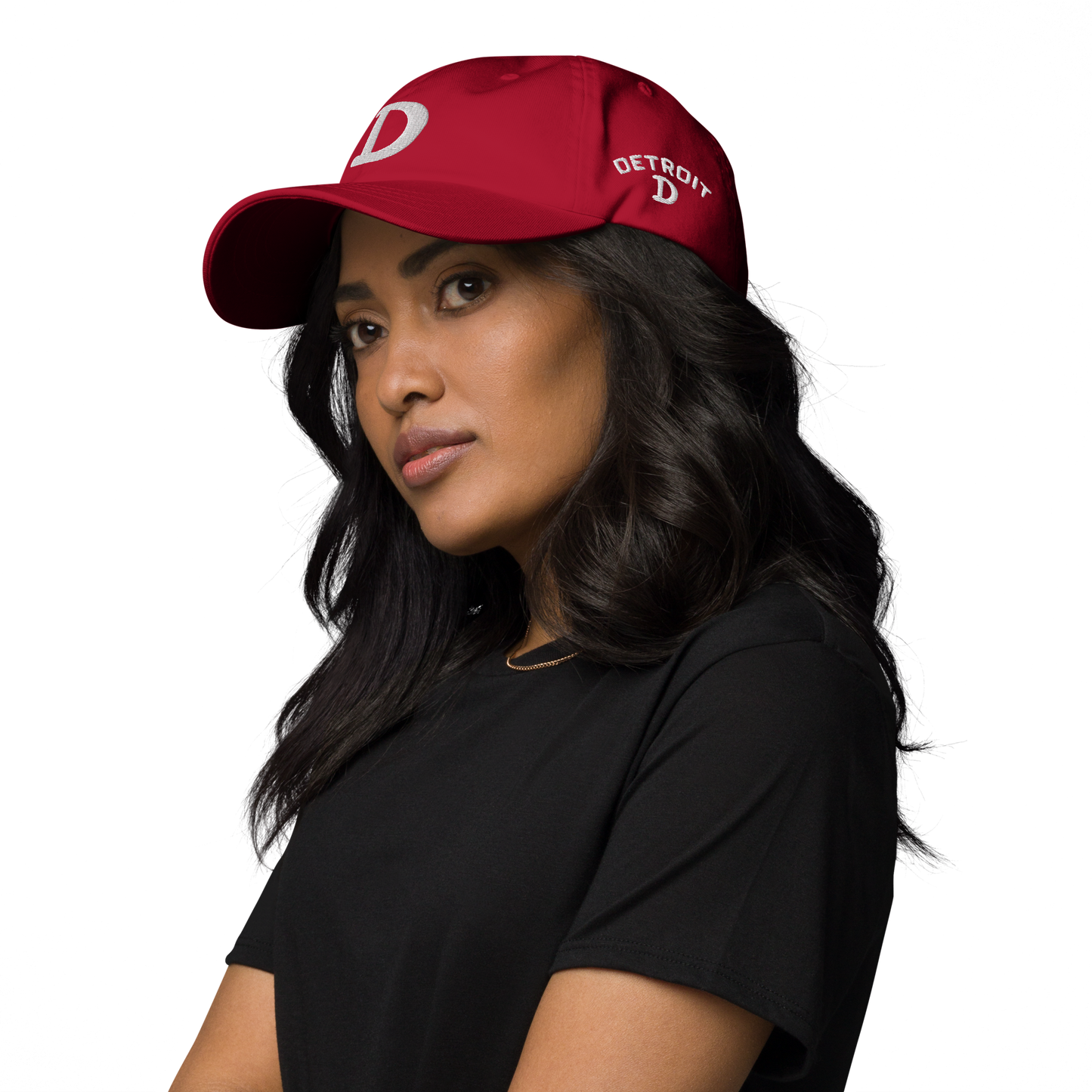 Detroit 'Old French D' Dad Hat (w/ Side Design)