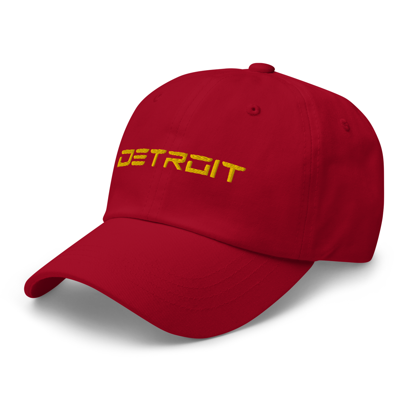 'Detroit' Dad Hat (Electric Font) | Gold Embroidery