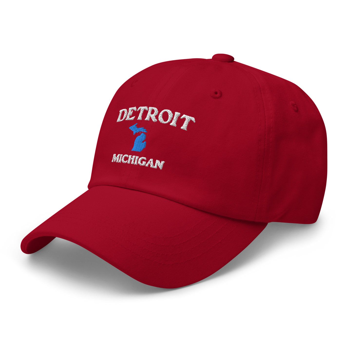 'Detroit Michigan' Dad Hat (w/ Michigan Outline)