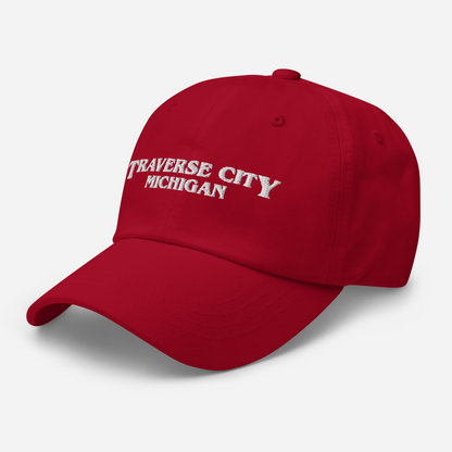 'Traverse City Michigan' Dad Hat (1980s Drama Parody)