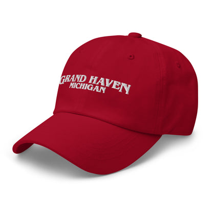 'Grand Haven Michigan' Dad Hat (1980s Drama Parody)