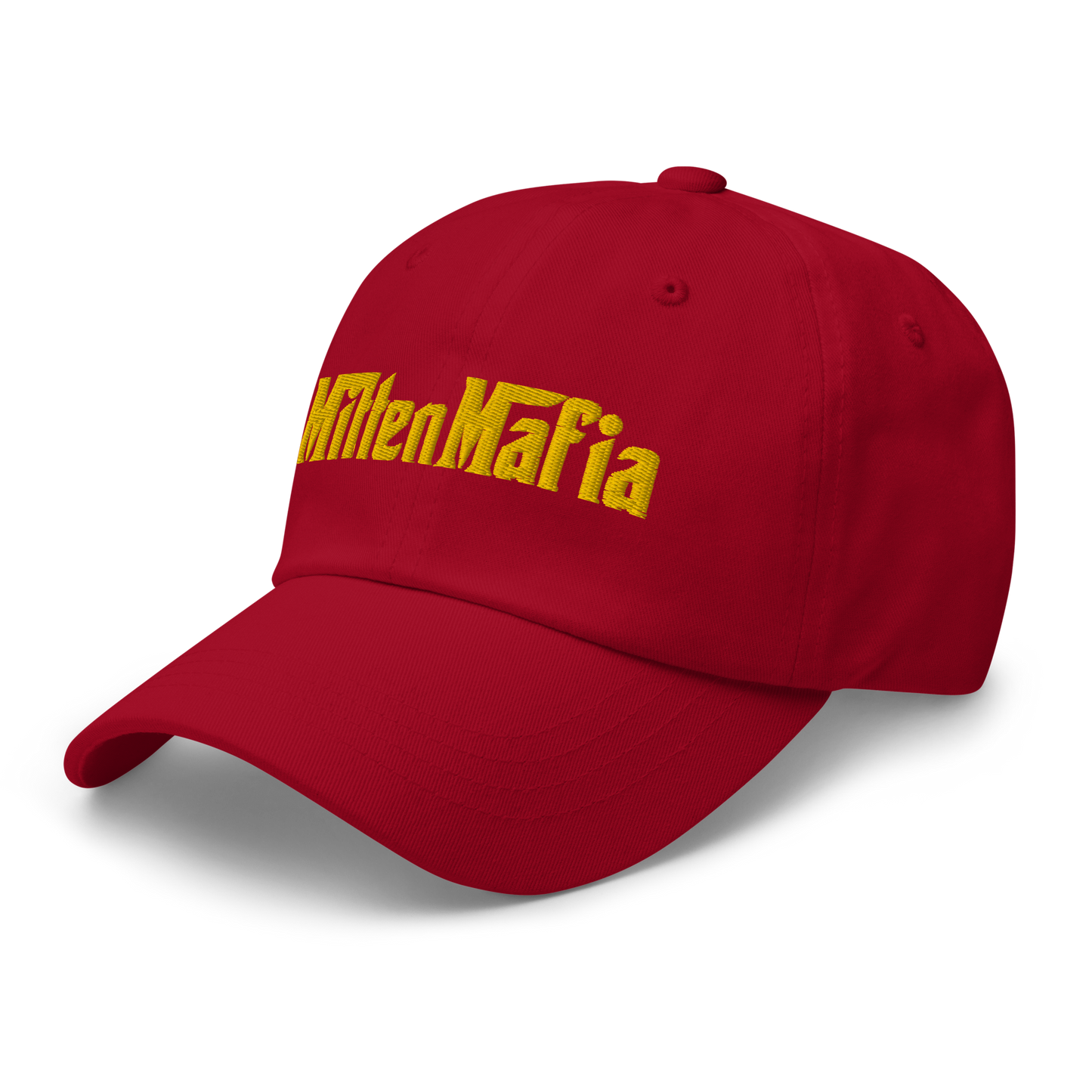 Michigan 'MittenMafia' Dad Hat (Gangster Font) | Gold Embroidery