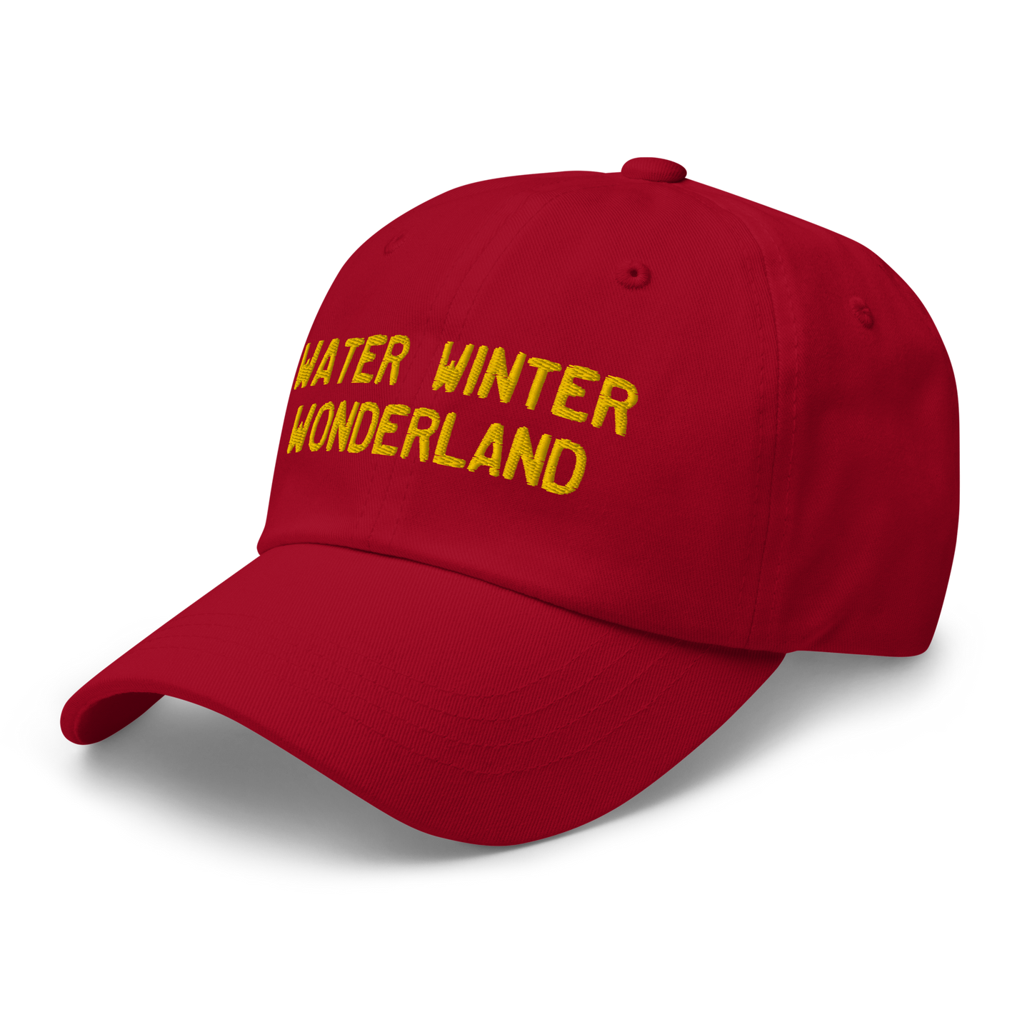 Michigan 'Water Winter Wonderland' Dad Hat (Licence Plate Font) | Gold Embroidery