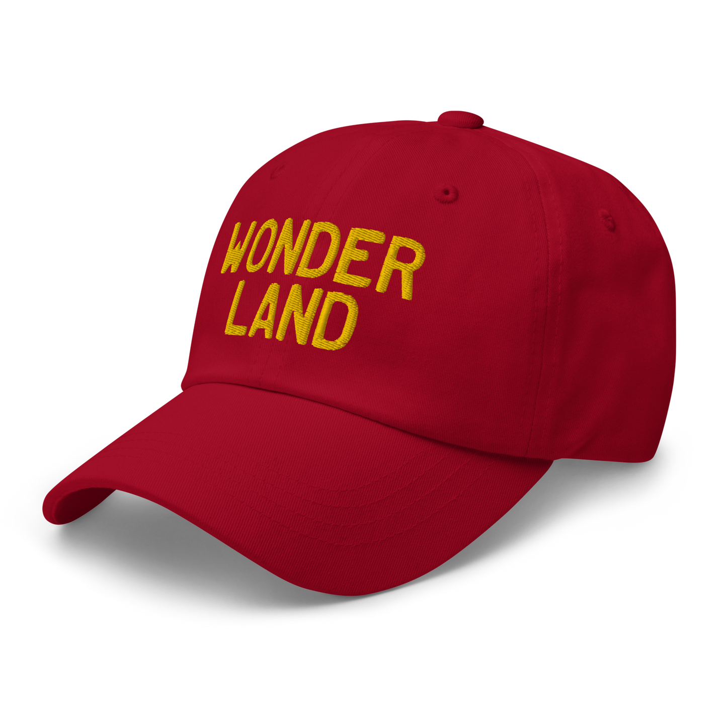 Michigan 'Wonderland' Dad Hat (Licence Plate Font) | Gold Embroidery