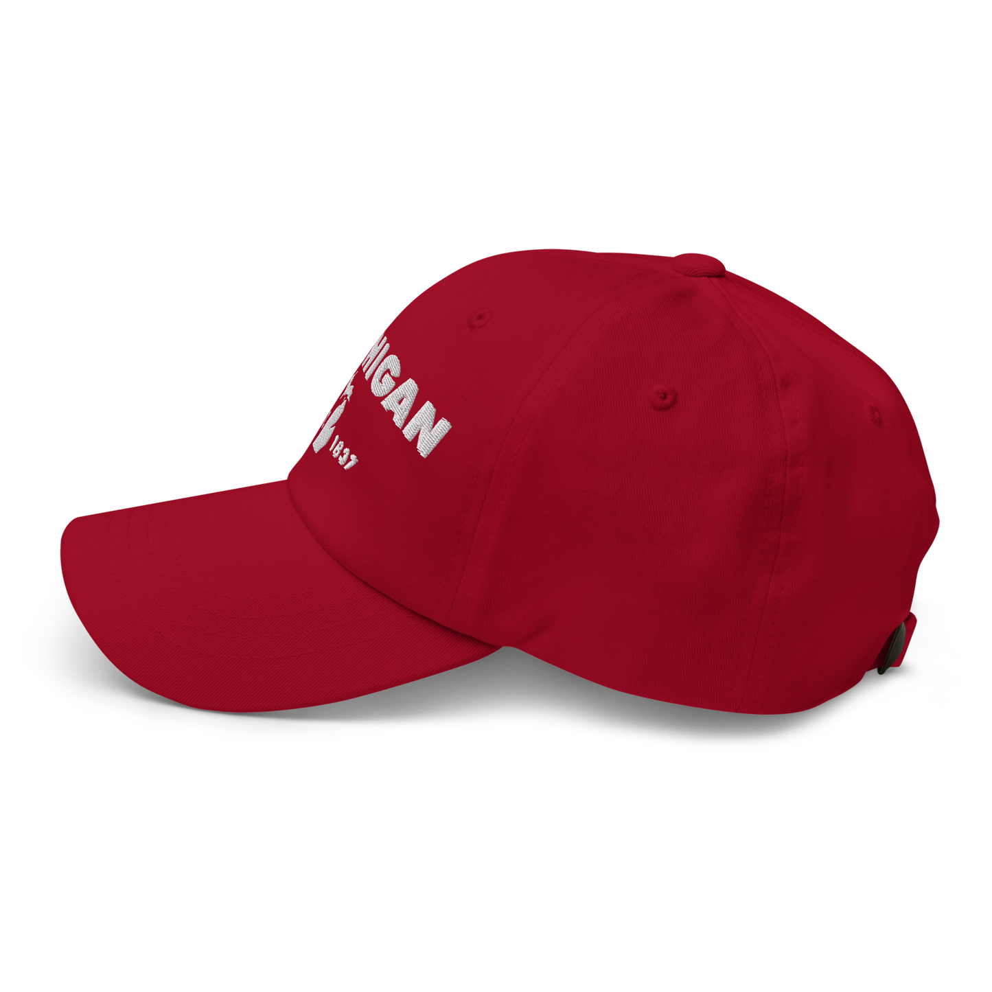 'Michigan EST 1837' Dad Hat (Geometric Sans Font)