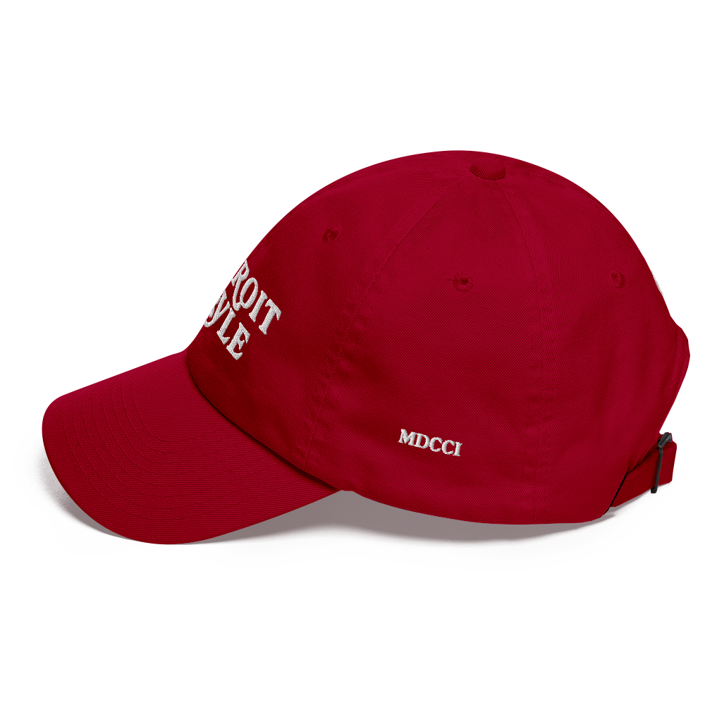 'Detroit Style' Dad Hat (w 'MDCCI' Side Design)