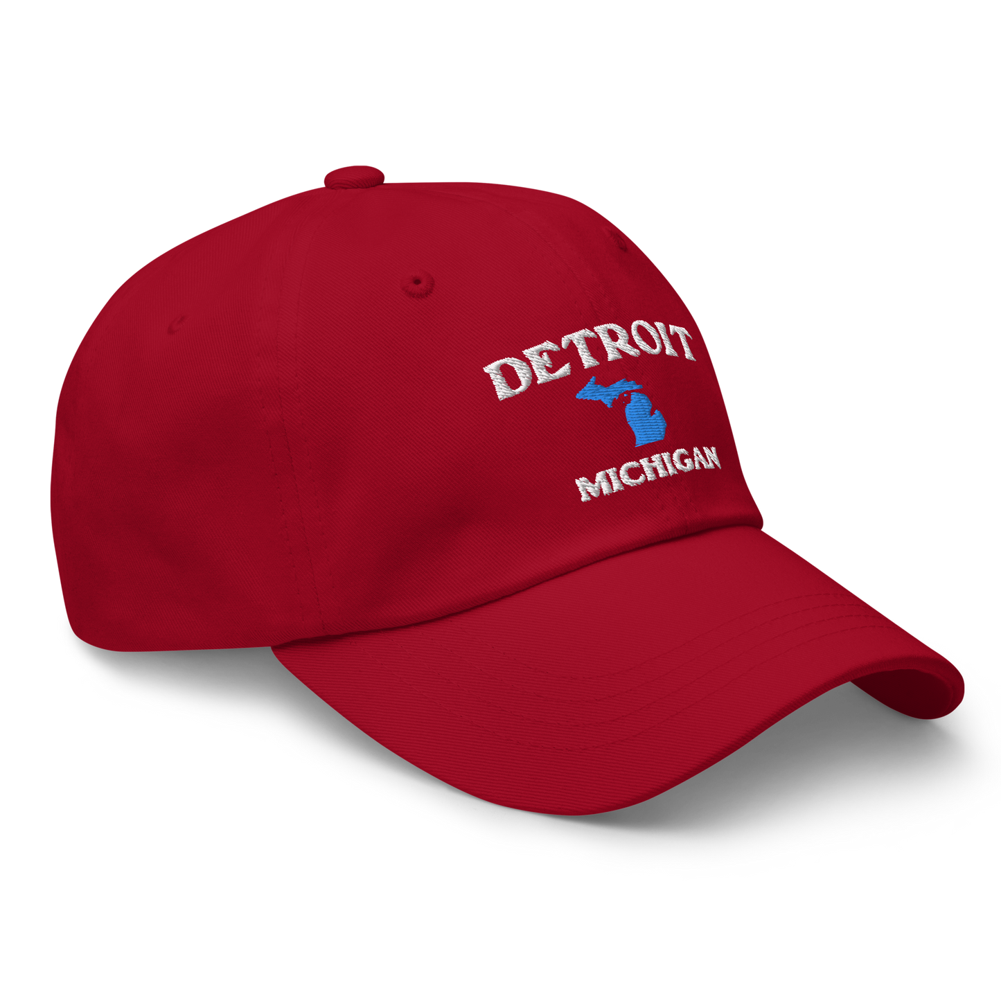 'Detroit Michigan' Dad Hat (w/ Michigan Outline)