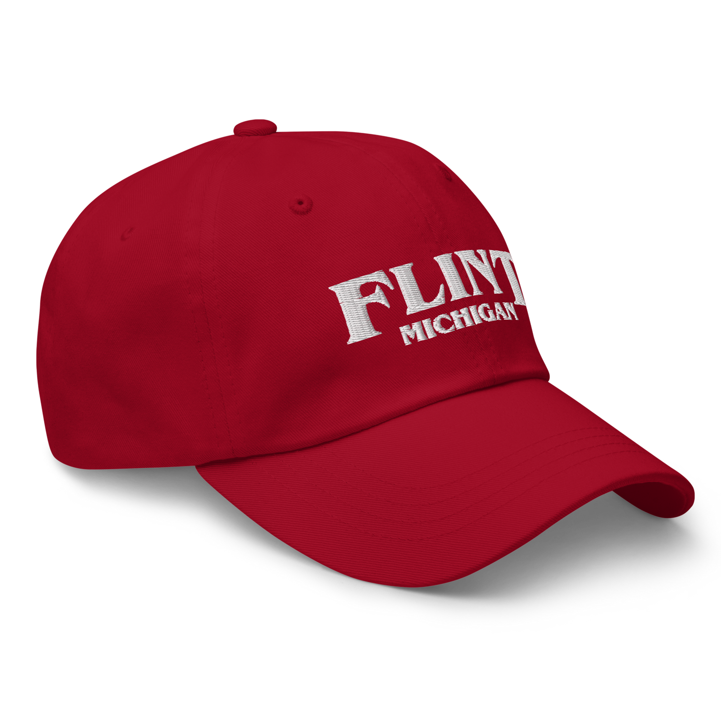 'Flint Michigan' Dad Hat (1980s Drama Parody)