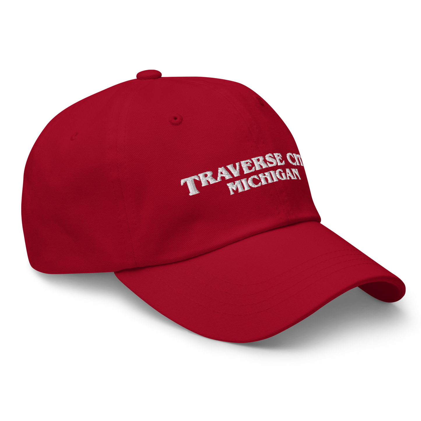 'Traverse City Michigan' Dad Hat (1980s Drama Parody)