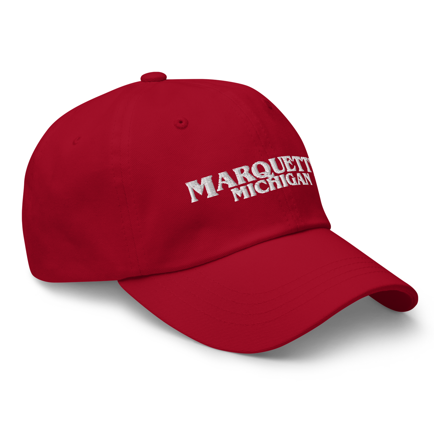 'Marquette Michigan' Dad Hat (1980s Drama Parody)