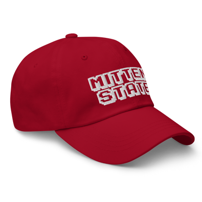 Michigan 'Mitten State' Dad Hat (Arcade Font)