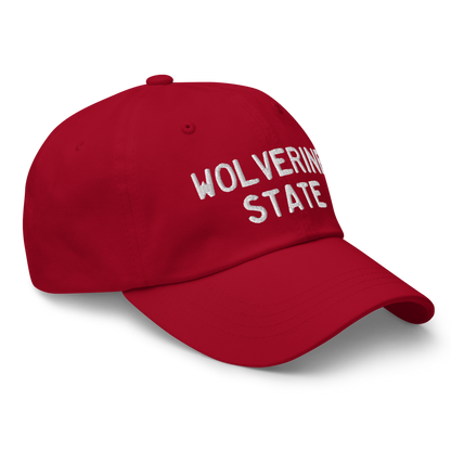 Michigan 'Wolverine State' Dad Hat (Licence Plate Font)