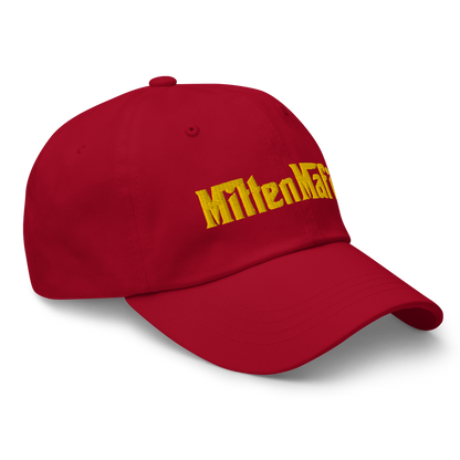 Michigan 'MittenMafia' Dad Hat (Gangster Font) | Gold Embroidery