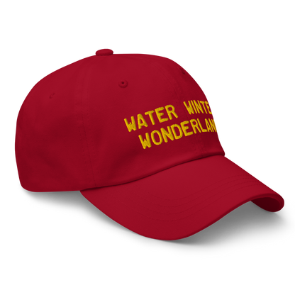 Michigan 'Water Winter Wonderland' Dad Hat (Licence Plate Font) | Gold Embroidery