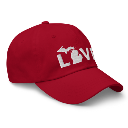 Michigan 'Love' Dad Hat (Geometric Sans Font)