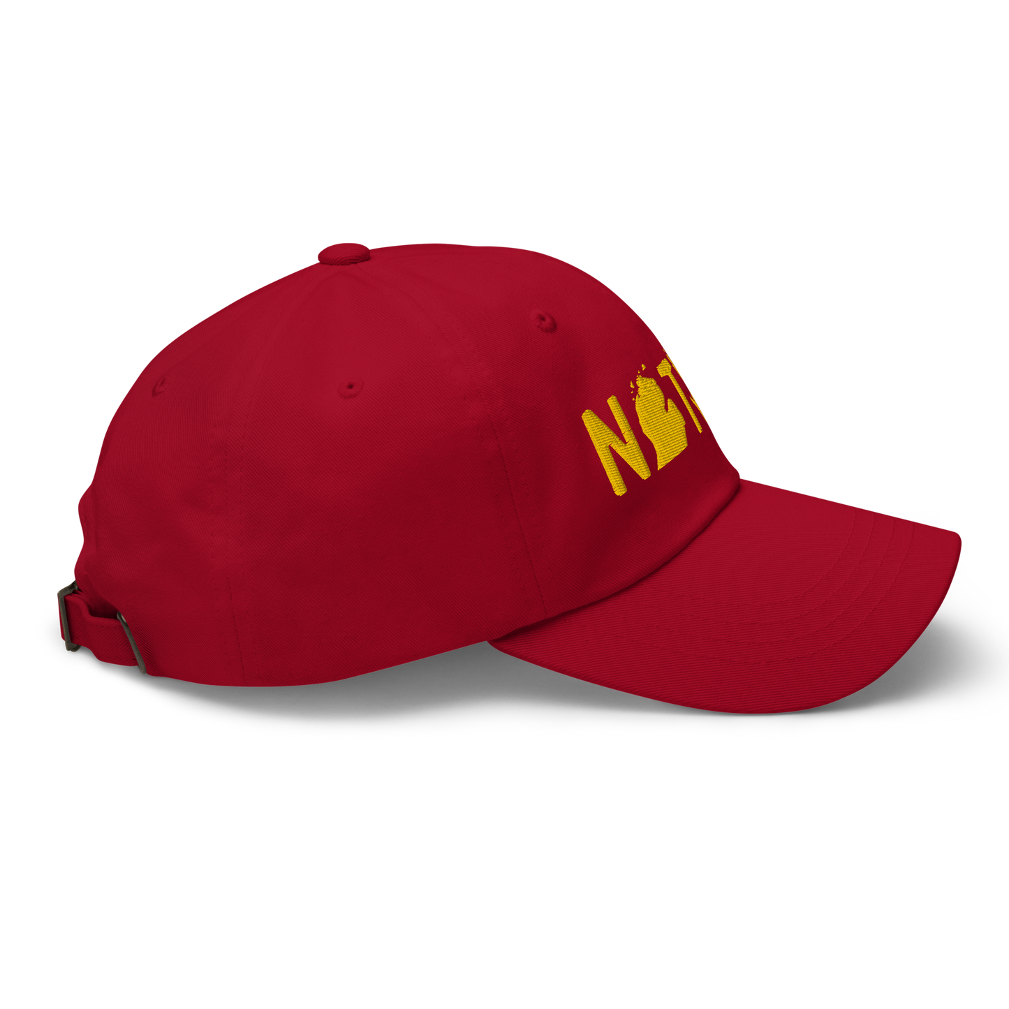 Michigan 'Native' Dad Hat (Licence Plate Font) | Gold Embroidery