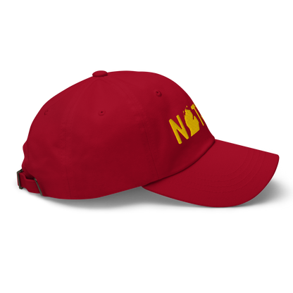 Michigan 'Native' Dad Hat (Licence Plate Font) | Gold Embroidery