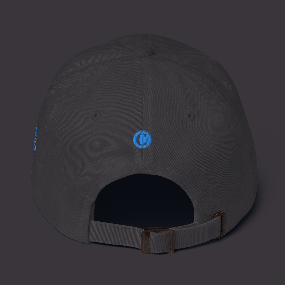 Detroit 'Old French D' Dad Hat (w/ Side Design) | Azure Embroidery