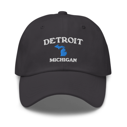 'Detroit Michigan' Dad Hat (w/ Michigan Outline)