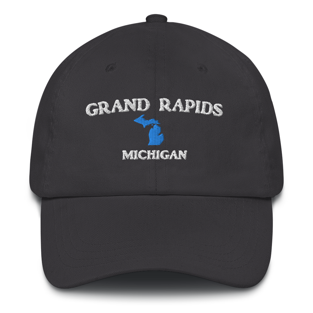 'Grand Rapids Michigan' Dad Hat (w/ Michigan Outline)