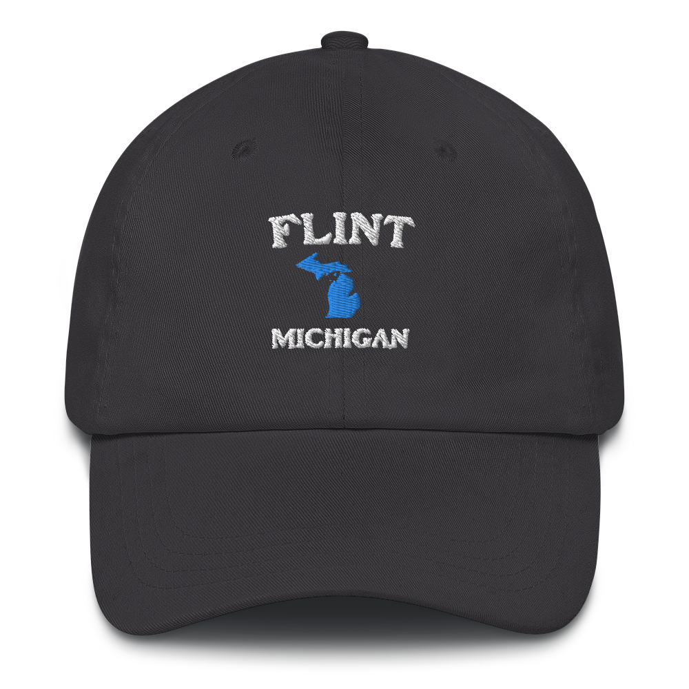 'Flint Michigan' Dad Hat (w/ Michigan Outline)