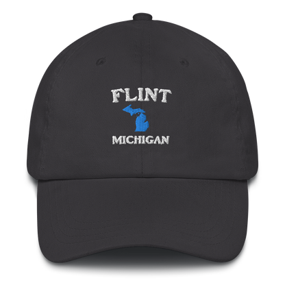 'Flint Michigan' Dad Hat (w/ Michigan Outline)