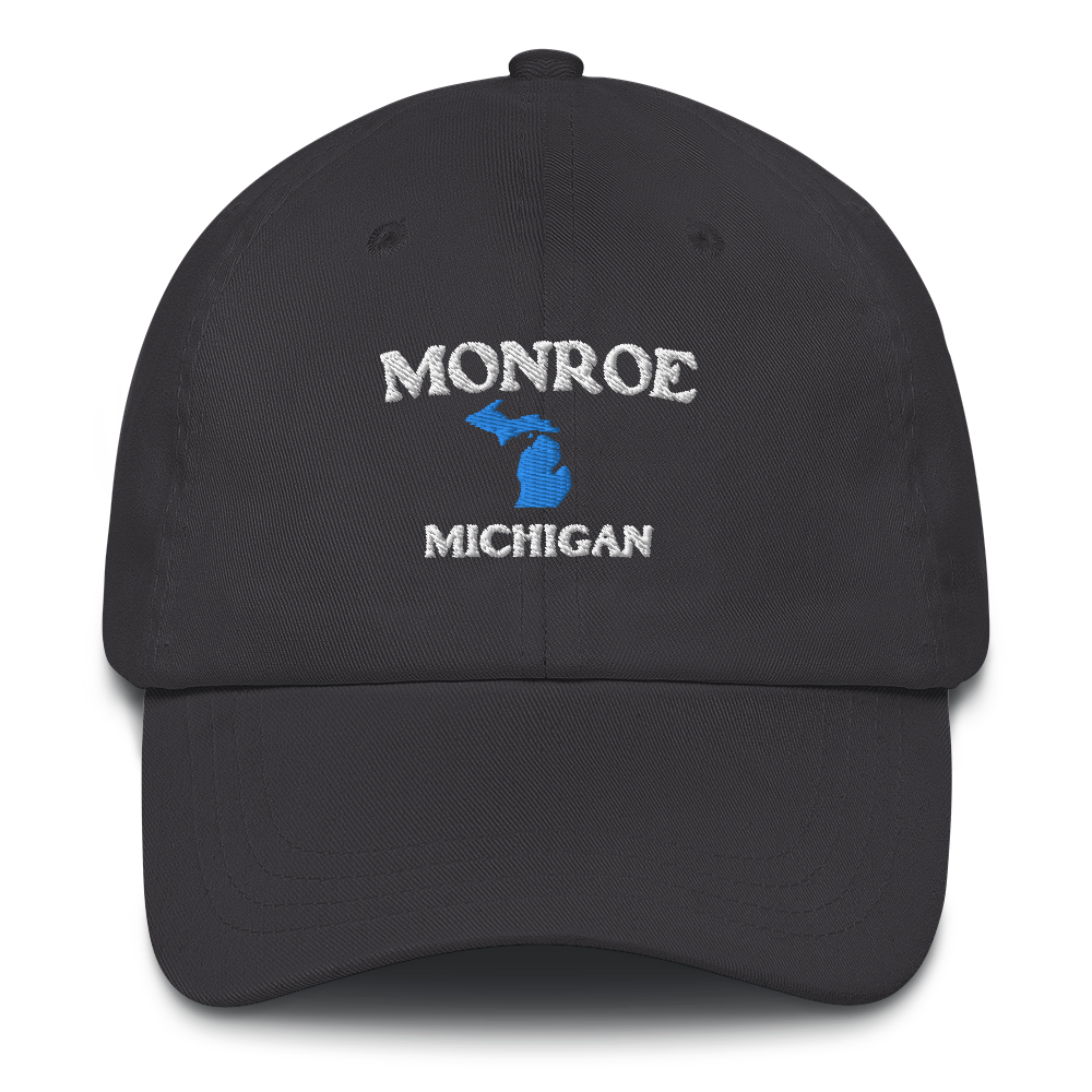 'Monroe Michigan' Dad Hat (w/ Michigan Outline)