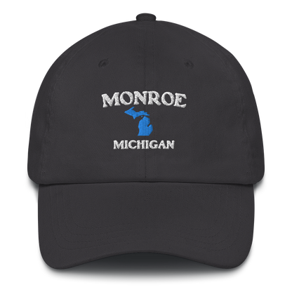 'Monroe Michigan' Dad Hat (w/ Michigan Outline)