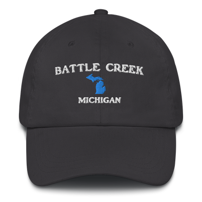 'Battle Creek Michigan' Dad Hat (w/ Michigan Outline)